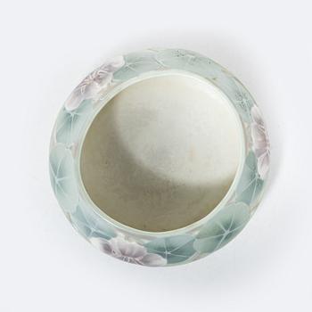 Hilma Persson-Hjelm, "Jössehärad", a porcelain figurine and an Art Nouveau bowl, Rörstrand, early 20th century.