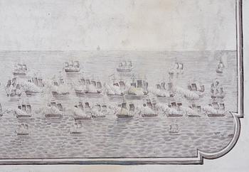 TEBORD, med fajansbricka. 1700-talets slut, Gustavianskt.