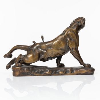 Charles Valton, after., Wounded panther.