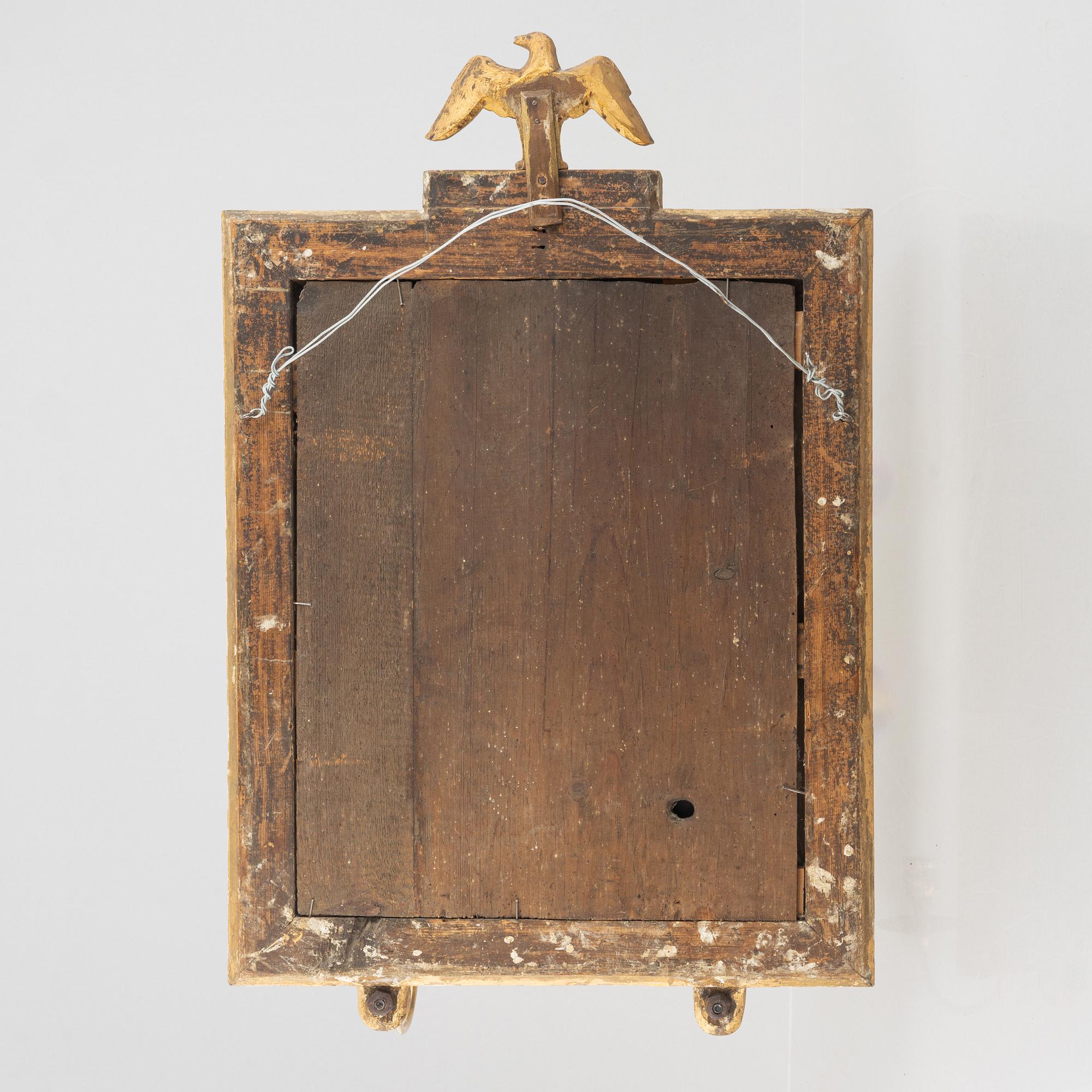 A gilded mirror sconce, second half of the 20th century.