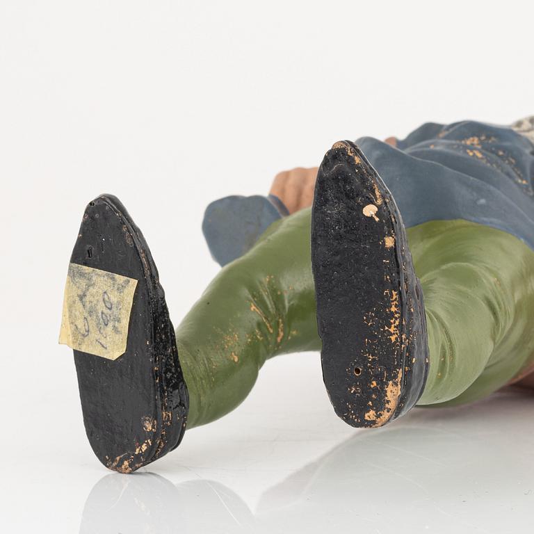 A pair of garden gnomes, mid-20th century.