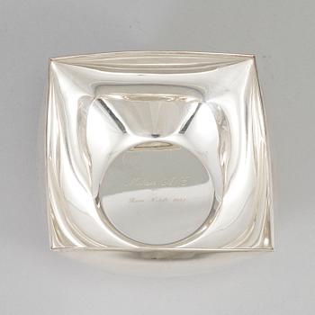 A sterling silver bowl, second half of the 20th century.