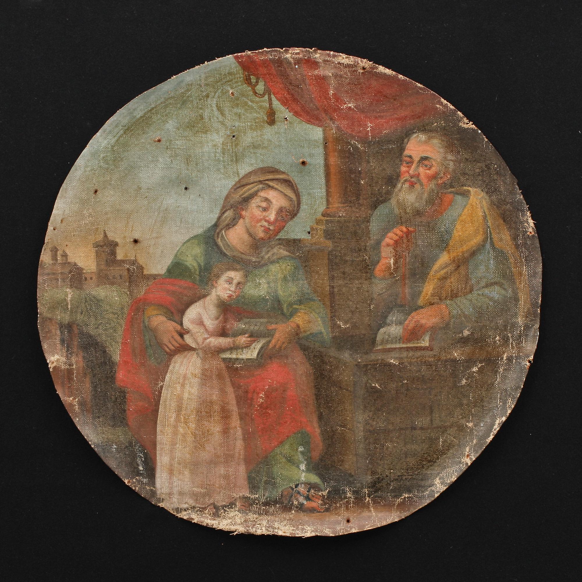 OKÄND KONSTNÄR, oljor, 2 st. Trol 1800-tal.