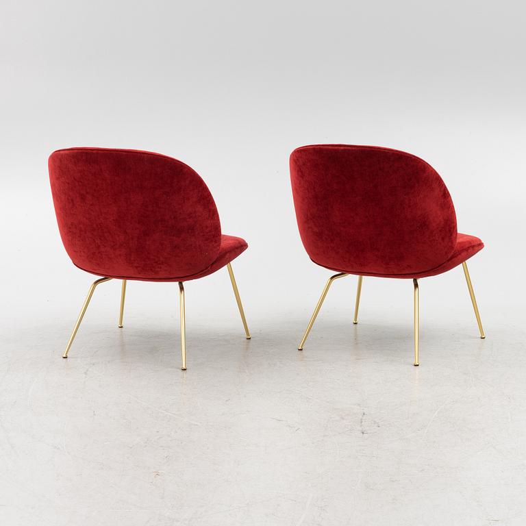 GamFratesi, stolar, ett par, "Beetle Lounge Chair", Gubi.