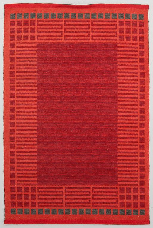 MATTA, dubbelvävd, 1900-talets andra hälft. 204 x 133 cm.