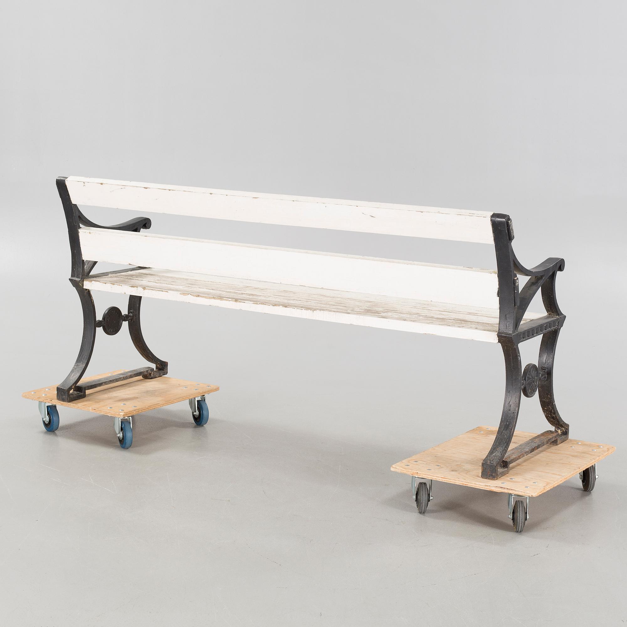 FOLKE BENSOW, trädgårdssoffa, Näfveqvarns Bruk, 1900-talets första hälft.