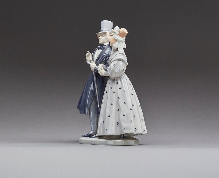 FIGURGRUPP, Royal Copenhagen, porslin, 1900-tal.