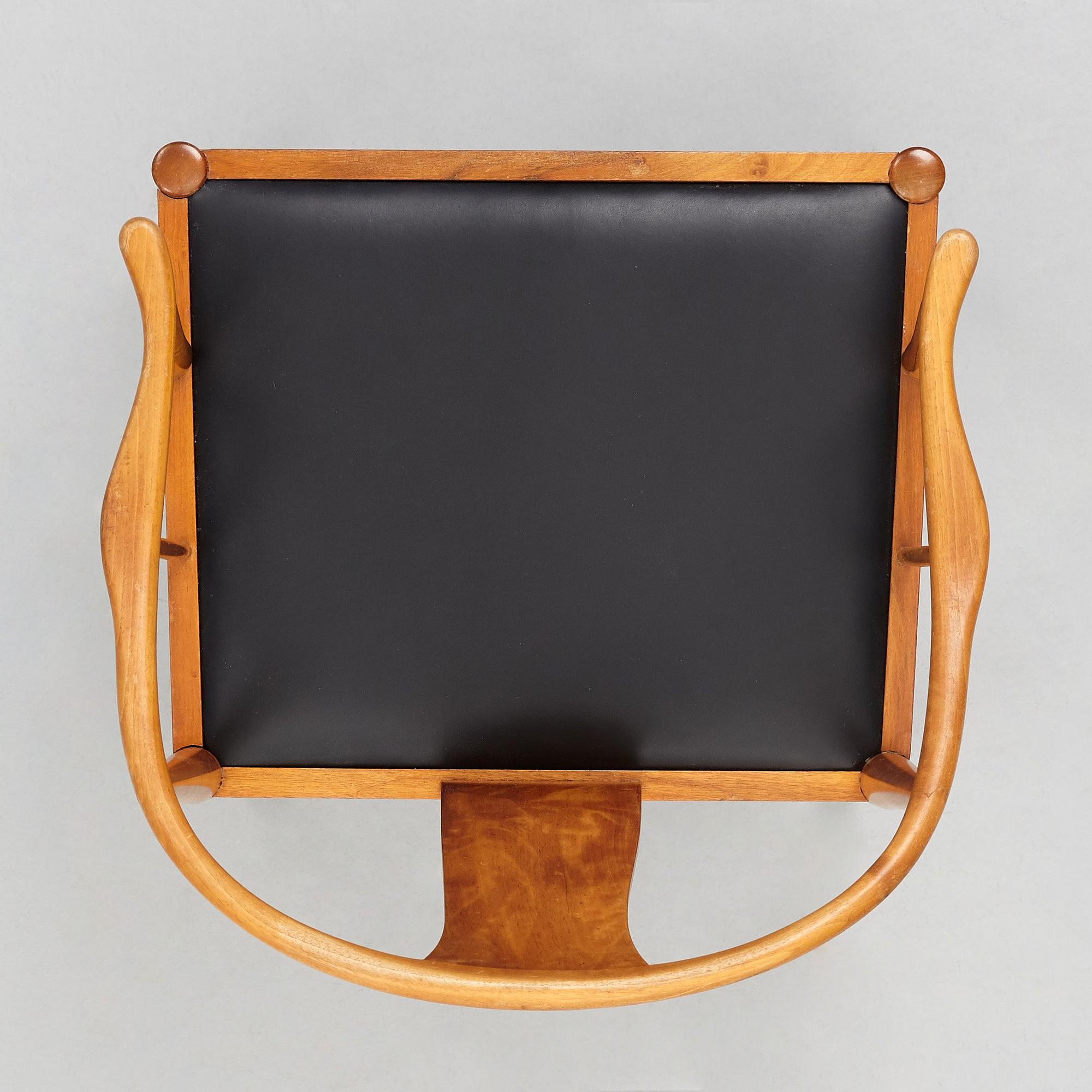 HANS J WEGNER, "Kinastolen" Fritz Hansen, Danmark, prototyp av modell "4283", utförd 1943-44.