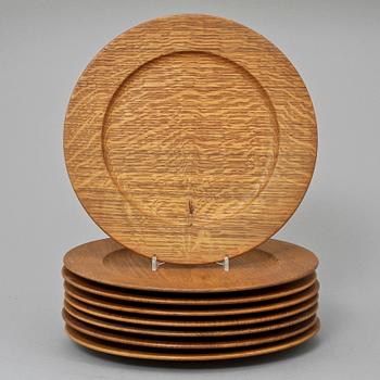 TALLRIKAR, 8 st, Wiggers, inköpta på Illum Bolighus, Danmark, 1950/60-tal.