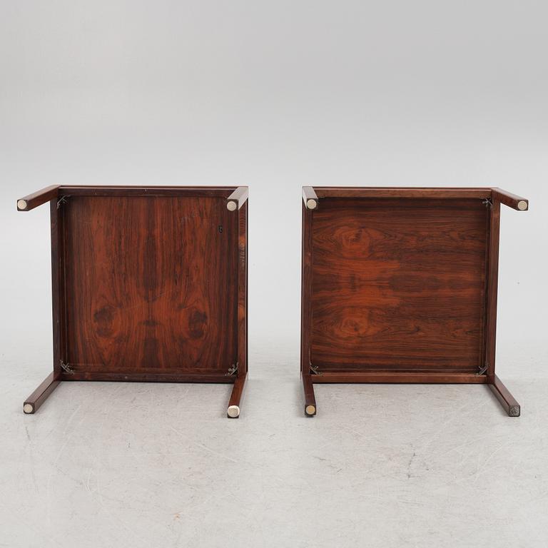 A pair of rosewood end tables, Gemla, 1960's.