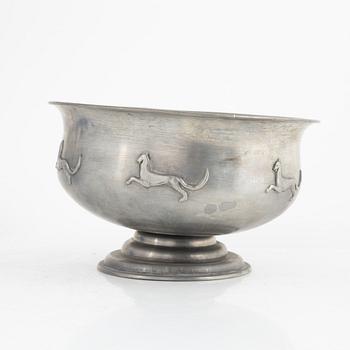 Firma Svenskt Tenn, a pewter centerpiece bowl, Stockholm, Sweden, 1927.