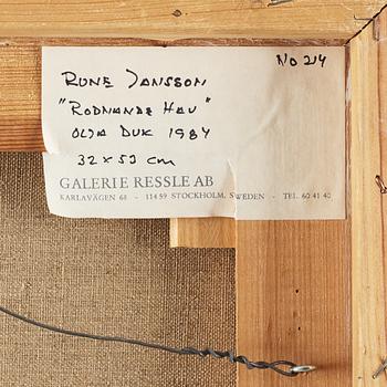 RUNE JANSSON, oil on canvas signed and dated 84.