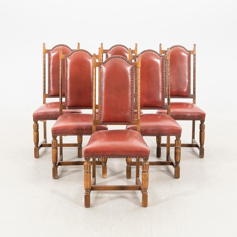 Chairs 6 pcs. Baroque style Britain mid-20th century.