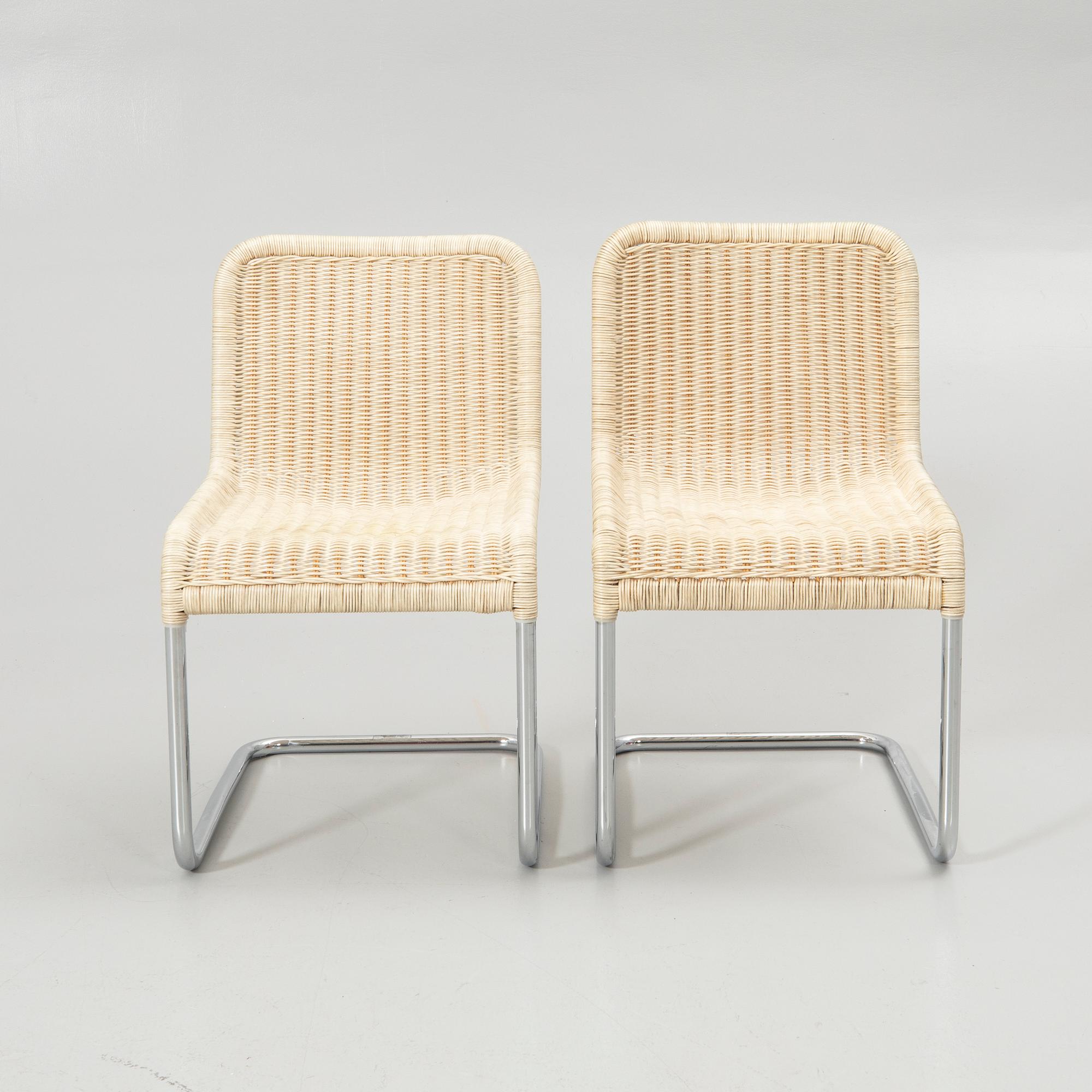 A. Lorenz, chairs, 8, Tecta, second half of the 20th century.