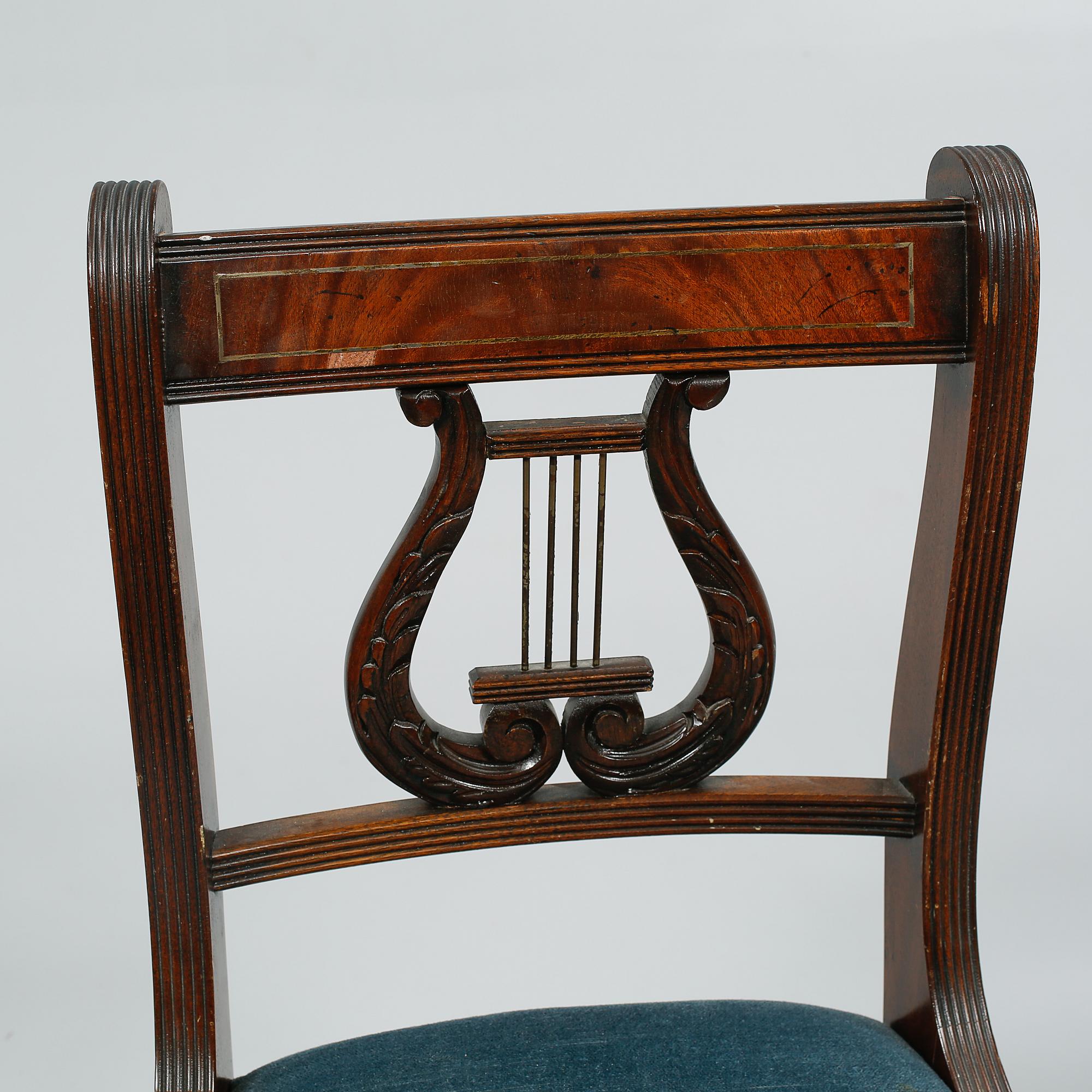 STOLAR, 8 st, empirestil, omkring 1900-talets mitt.