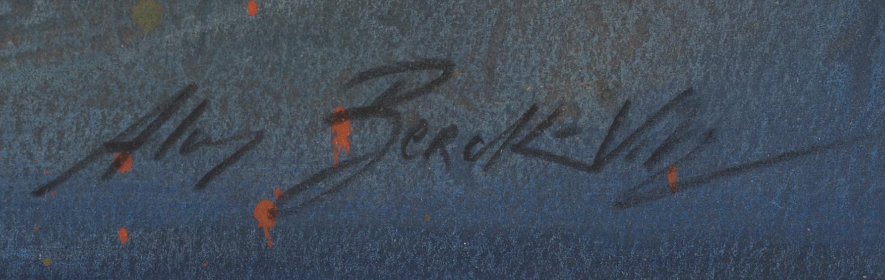 ALAIN BERCK-VITZ, a signed carborundum etching/collage.