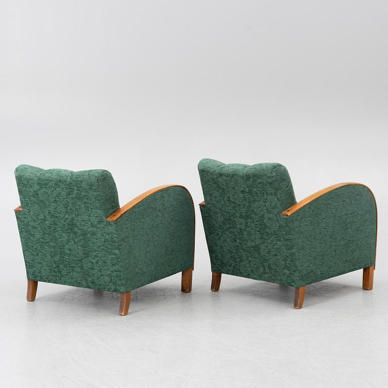 Armchairs, a pair, functionalism, 1930s.