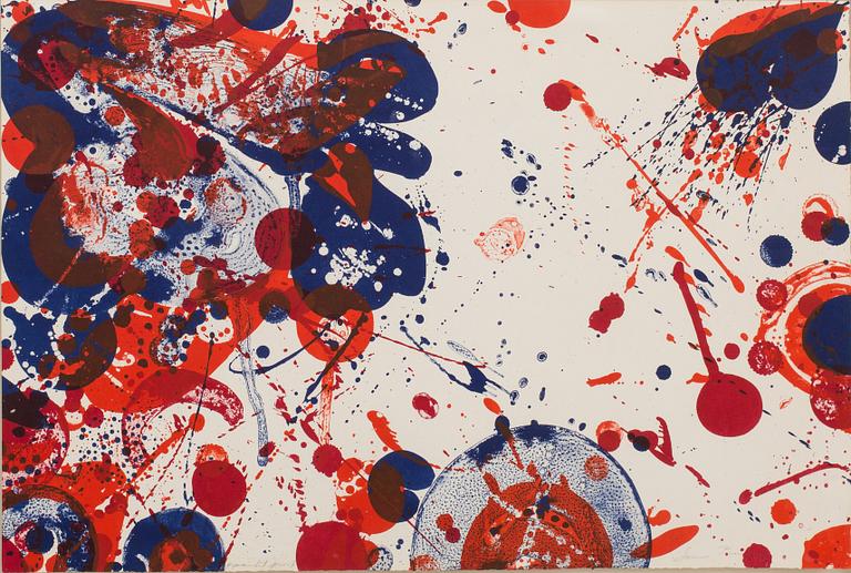 SAM FRANCIS, monotype, signed.