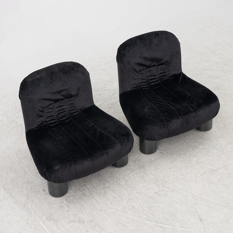 Cini Boiri, armchairs, a pair, "Botolo", Arflex, Italy.