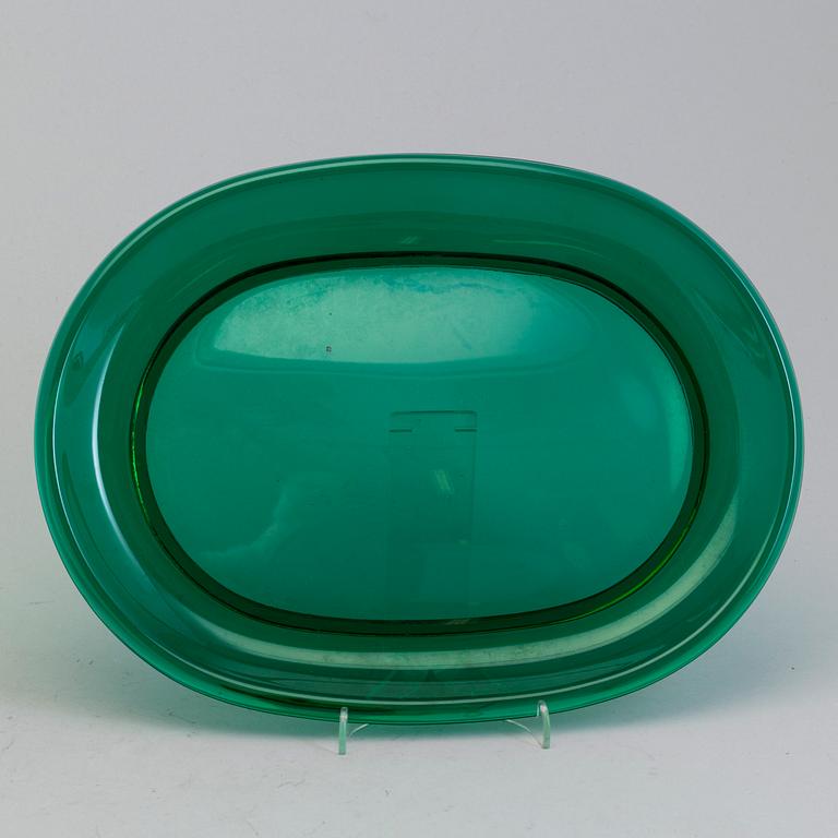 Six glass plates by Josef Frank for Firma Svenskt tenn.