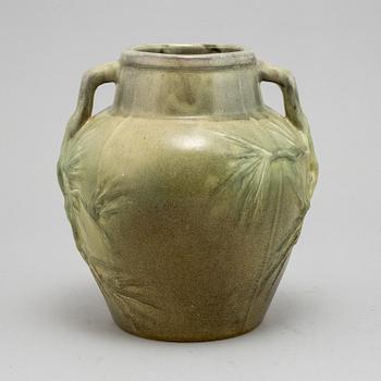 Albin Hamberg, a stoneware Art Nouveau urn, Höganäs, early 20th Century.
