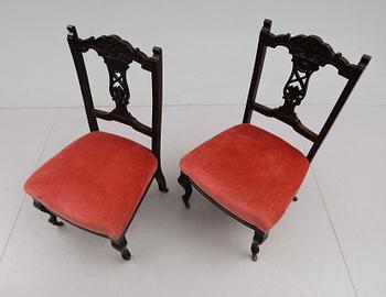 BRASSTOLAR, 1 par, 1800-talets andra hälft.