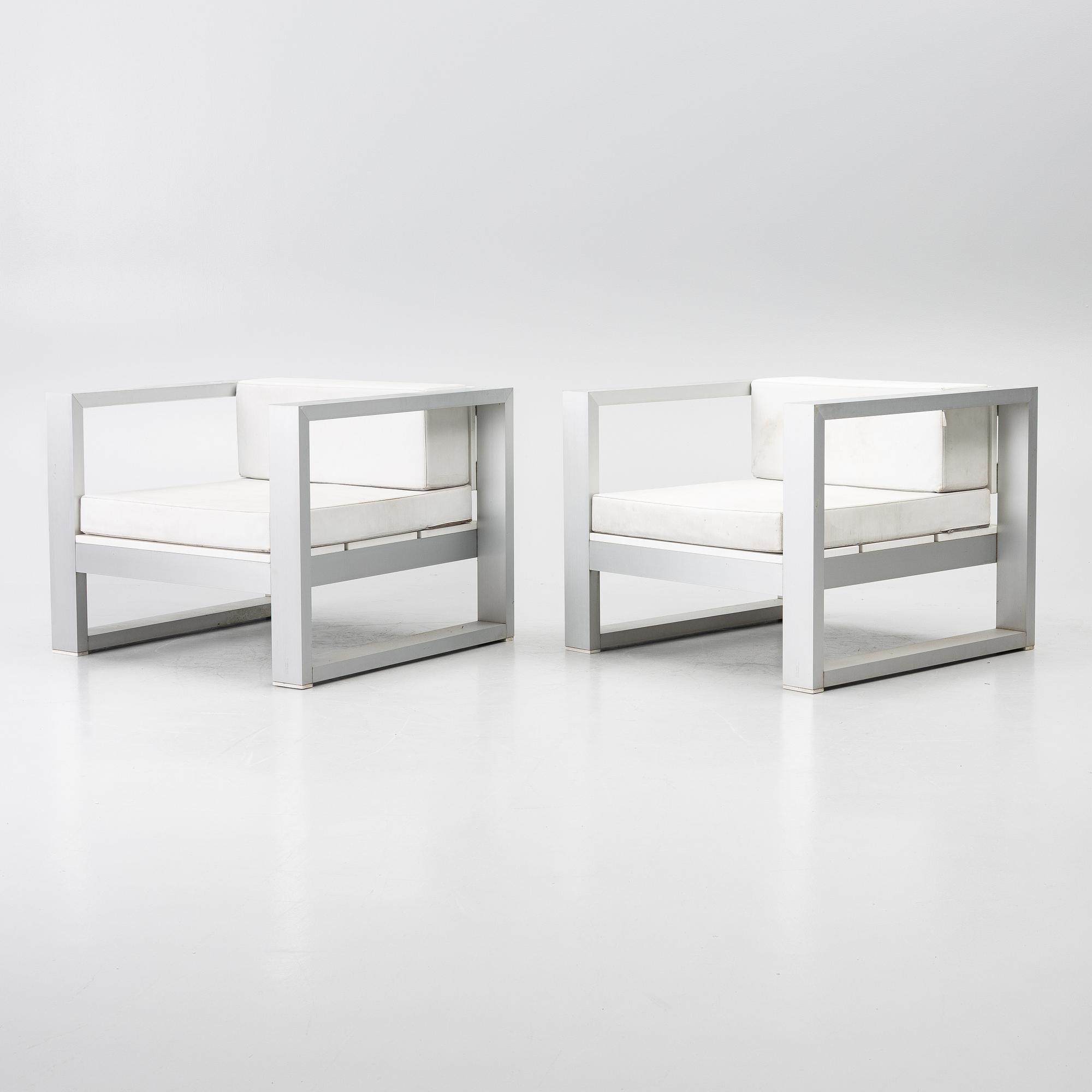 Ramón Esteve, a pair of outdoor easy chairs, "Na Xemena", Gandia Blasco, Spain, contemporary.