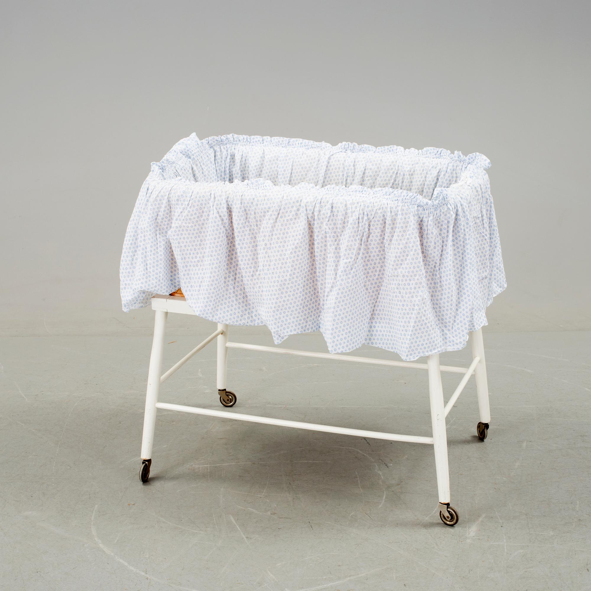 A 1950s baby crib Sweden. Bukowskis