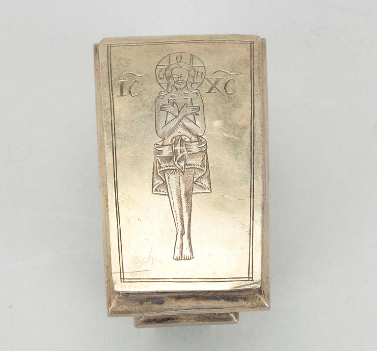 DOSA, förgyllt silver, Vasili Popov Moskva 1835, Ryssland.