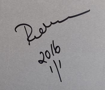 PAOLA SUHONEN, colour print on aluminium, a tergo signed and dated 2016, numbered 1/1.