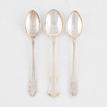 Silver Coffee and Mocha Spoons (38 pcs).