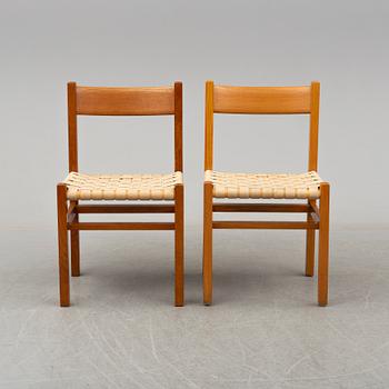 A set of nine chairs by Andrées Fabriks AB, Ruda.