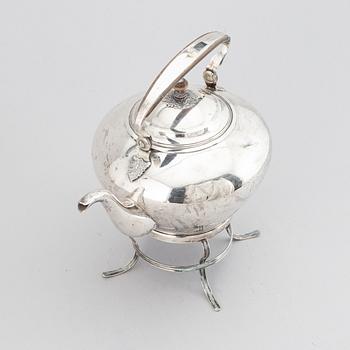 JOHAN FREDRIK BIÖRNSTEDT, a silver teapot, Stockholm 1816-17.