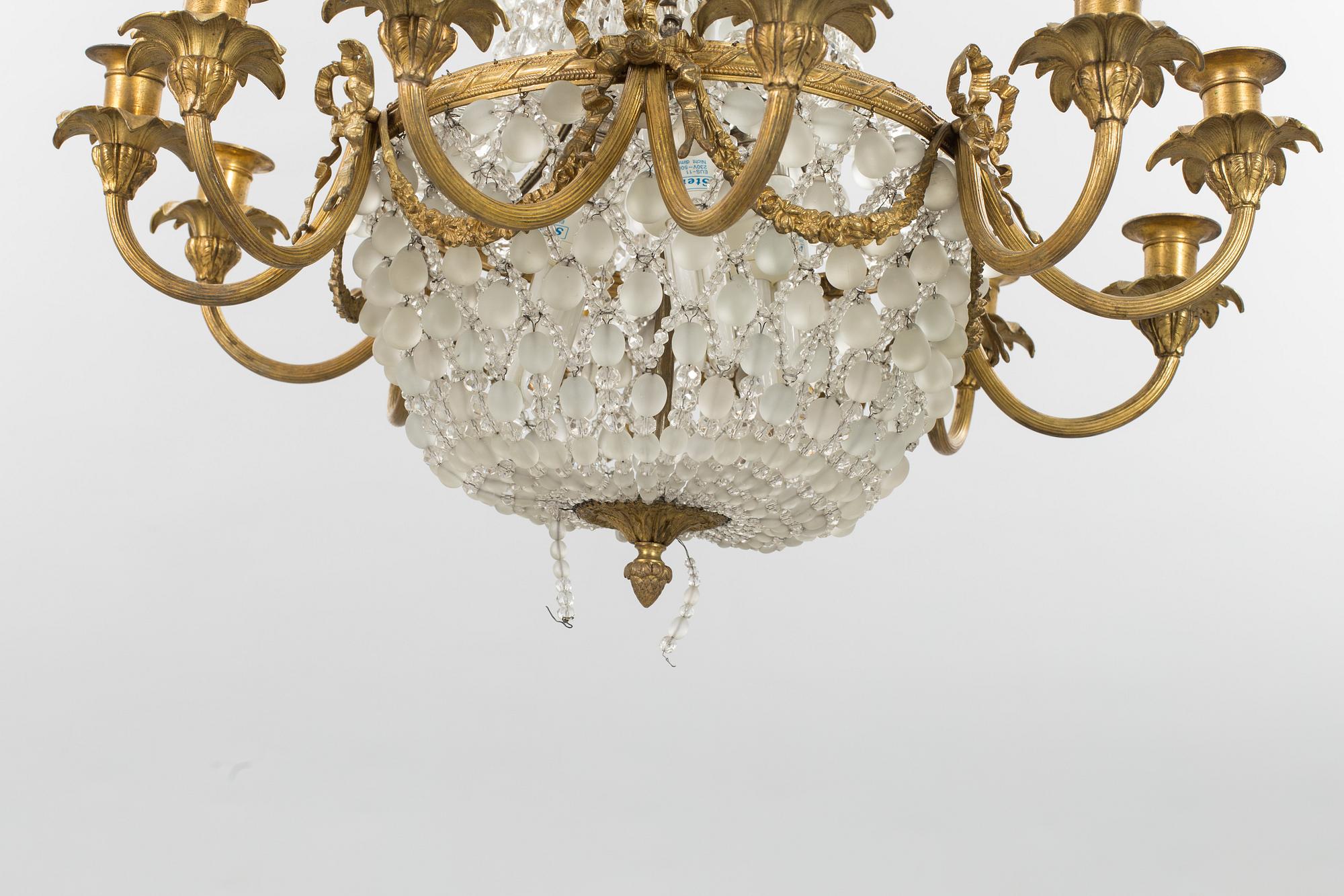 A ceiling lamp, around year 1900.