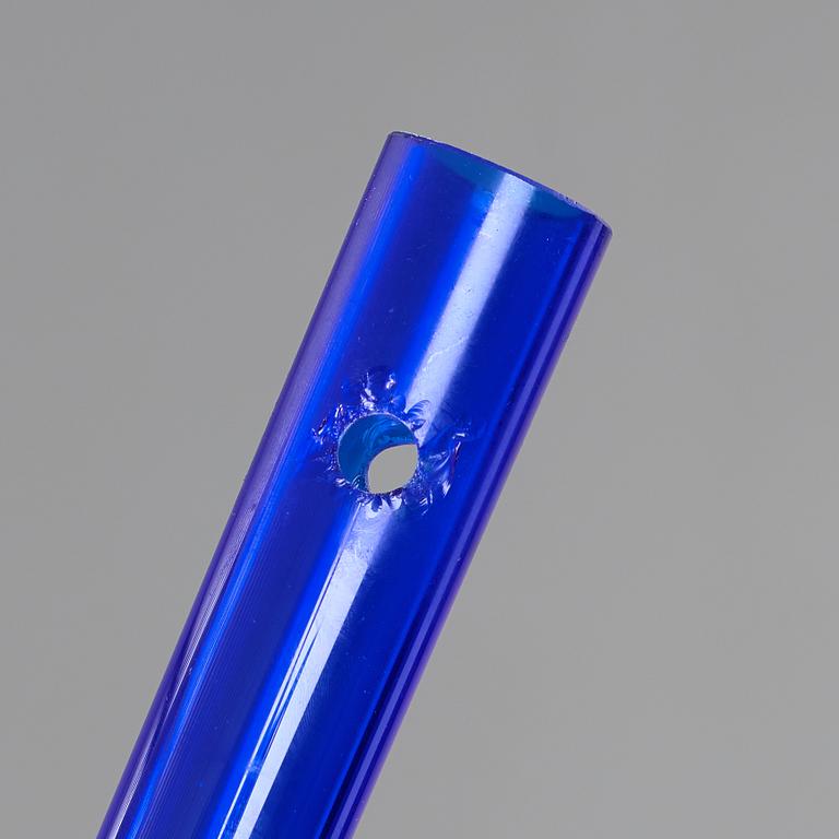 A Danilo De Rossi blue glass 'Glo' lamp, Leukos, Italy.