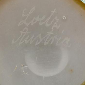 A Loetz iridiscent glass bowl, Austria ca 1900.