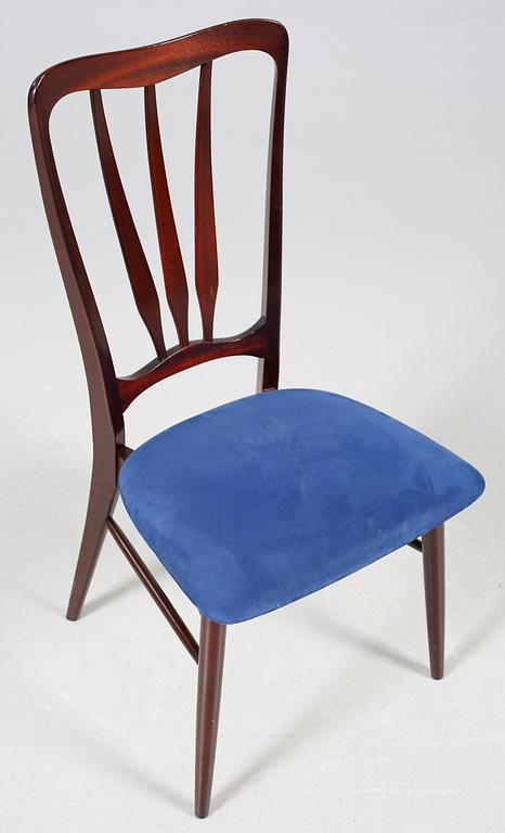 Six chairs, model Ingrid, deisigned by Niels Kofoed for Hornslett Möbelfabrikk in the 1950s/60s.