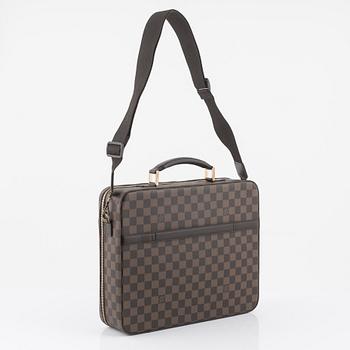 Louis Vuitton, A Damier ebene 'Porte Ordinateur Sabana' laptop case.