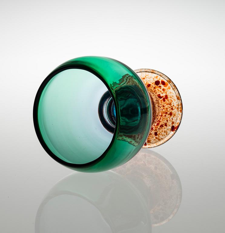 KAJ FRANCK, POKAL. Sign. Kaj Franck, Nuutajärvi, Notsjö.