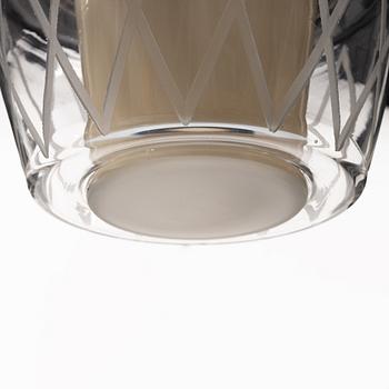 Harald Notini, taklampor, ett par, modell "11197", Arvid Böhlmarks Lampfabrik, Stockholm, 1940-tal.