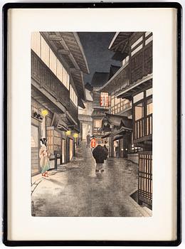 Nisaburo Ito, a woodblock print in colours, 20th Century.