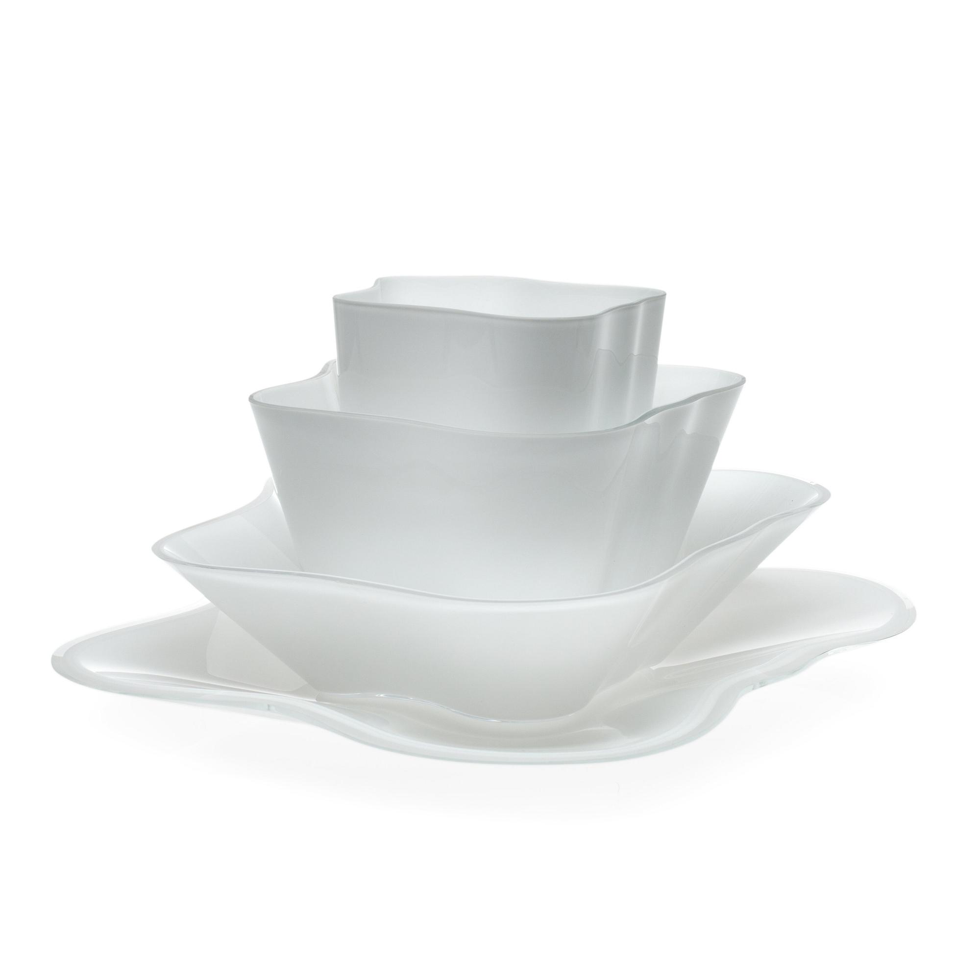 Alvar Aalto, A GLASS SCULPTURE, 4 PIECES.