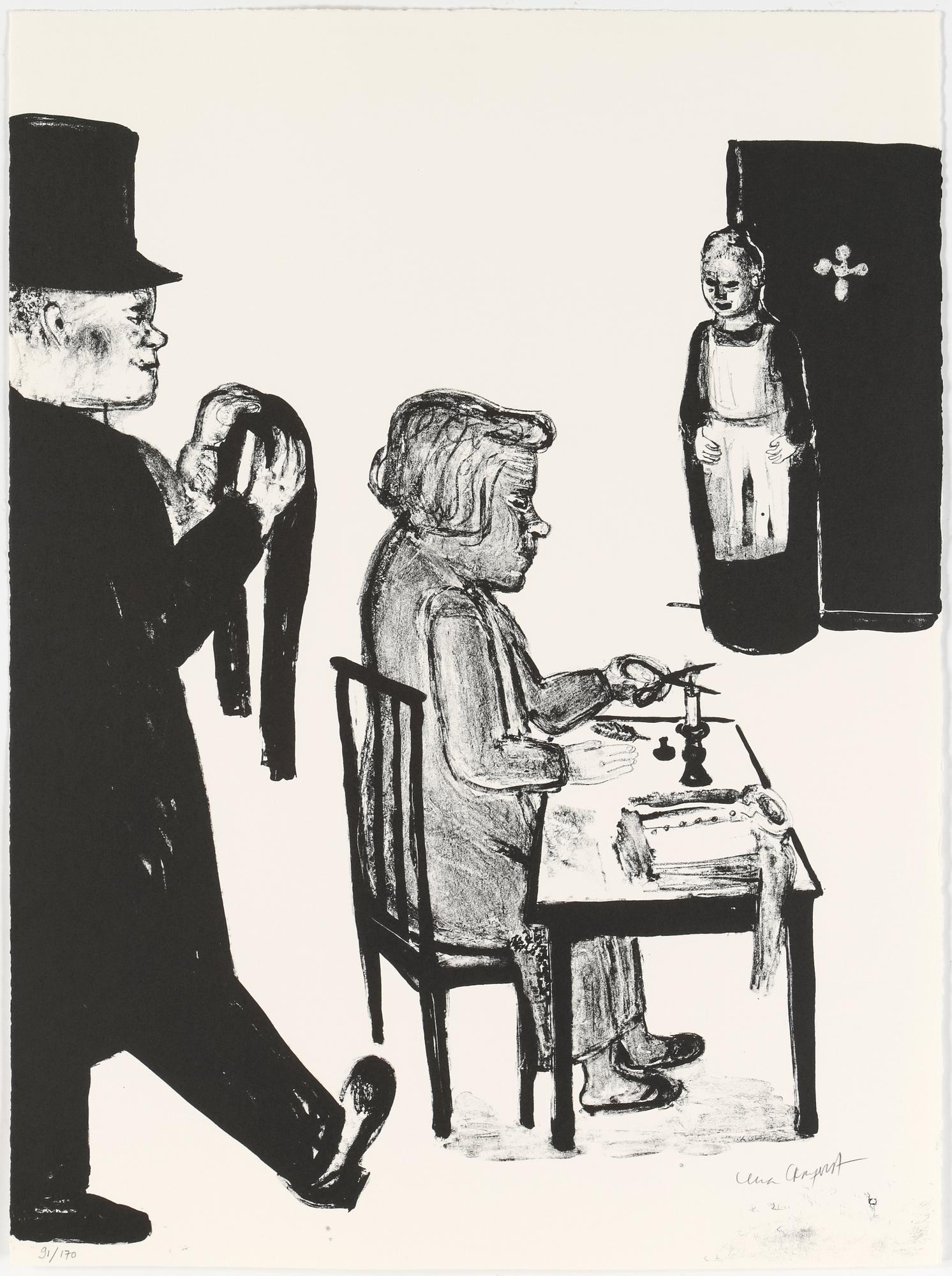 LENA CRONQVIST, litografi, sign o numr 91/170.