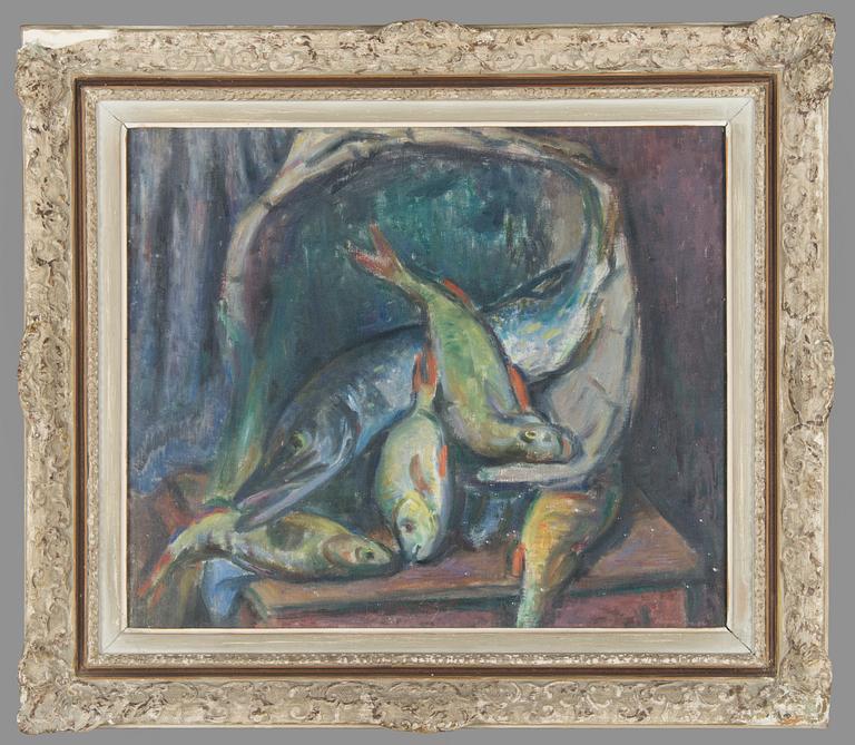 Ilmari Vuori, Stilleben med fiskar.