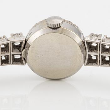 Chopard, bracelet watch, white gold with brilliant-cut diamonds.