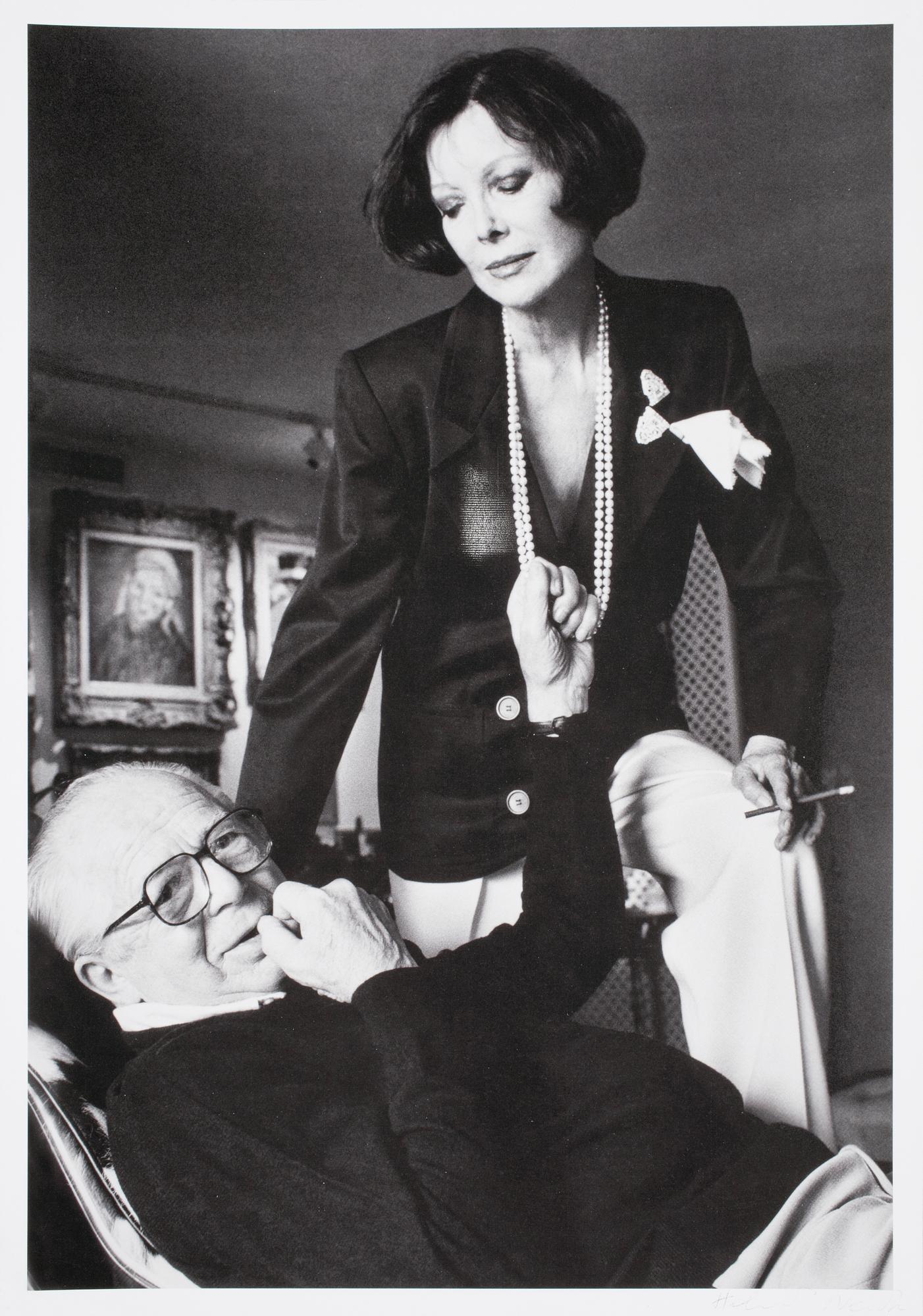 HELMUT NEWTON, Billy Wilder and his wife,  Vanity Fair, 1985. Sign.