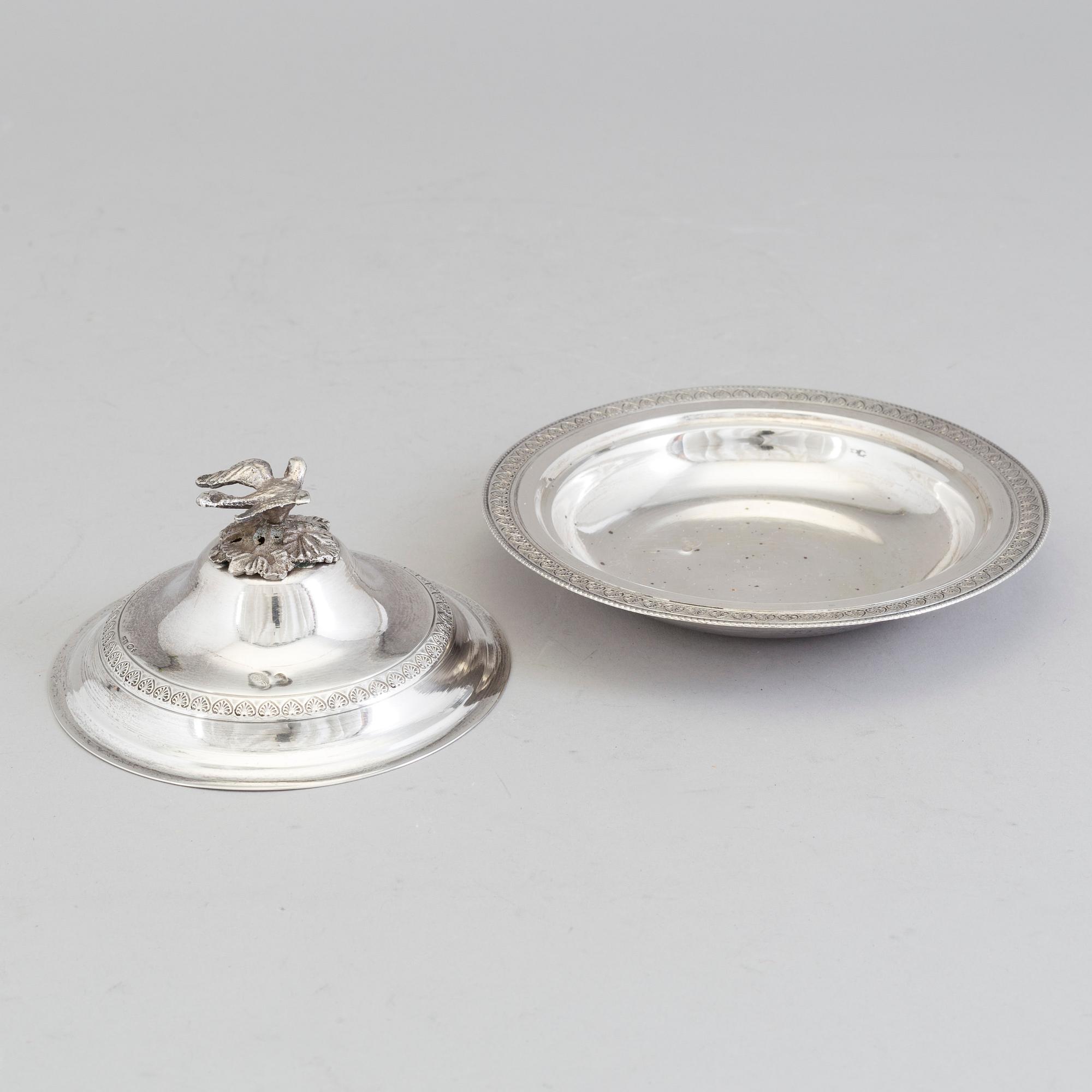 A silver bowl from the Ottoman empire, probably. Total weight 189 grams.