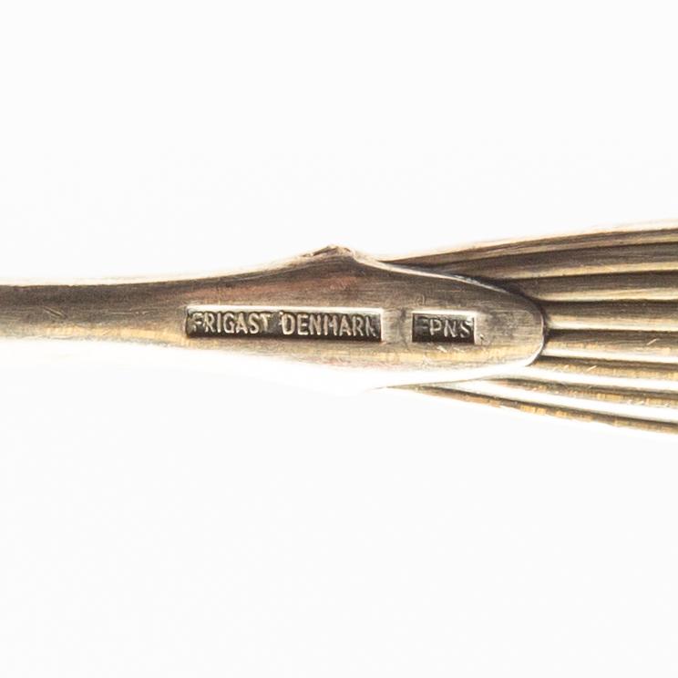 Henning Seidelin bestick 43 dlr "Savoy" nysilver Frigast Danmark 1900-talets mitt.