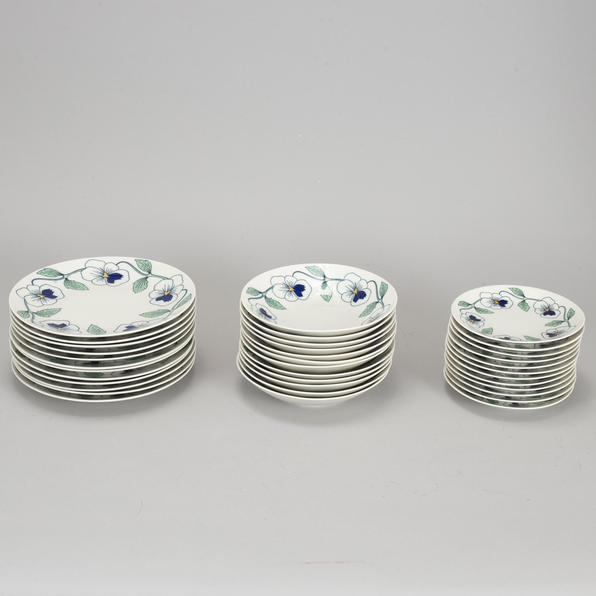 SYLVIA LEUCHOVIUS, servis, 60 delar, porslin, "Sylvia", jubileumsservis, Rörstrand.