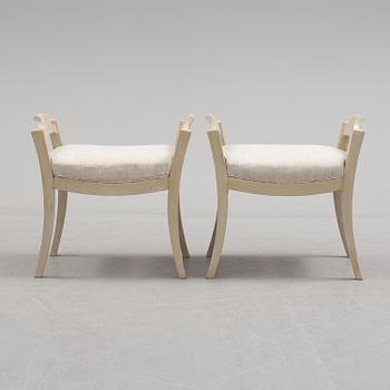 A pair of first half of the 19th century stools.